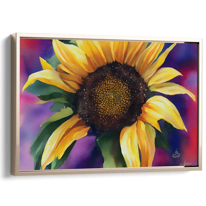 Rainbow Mist on Canvas: Watercolor Impressionist Canvas Art Print