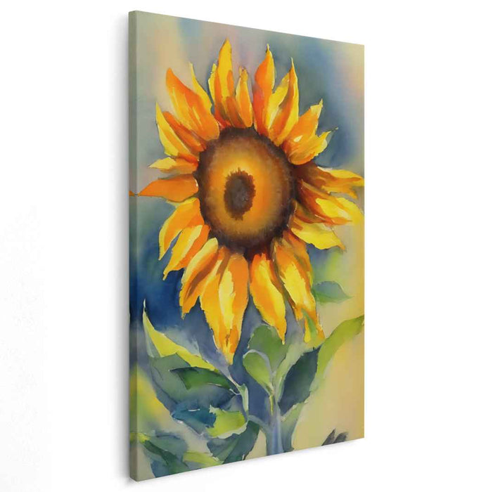 Sunshine Daisies Dance: Vibrant Yellow Floral Canvas Art Print