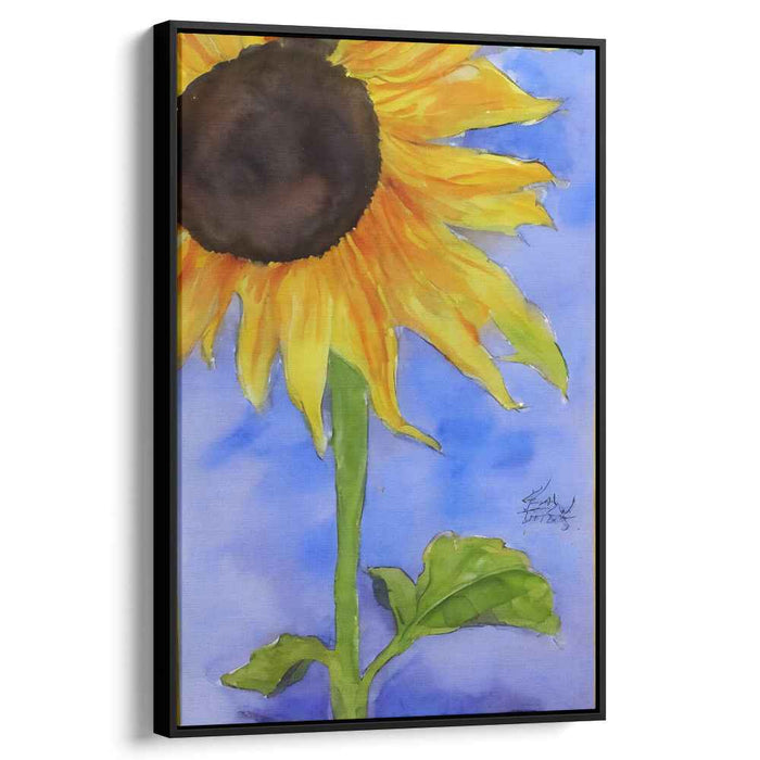 Sunburst Symphony Dreams: Lively Sunflower Watercolor Art Print
