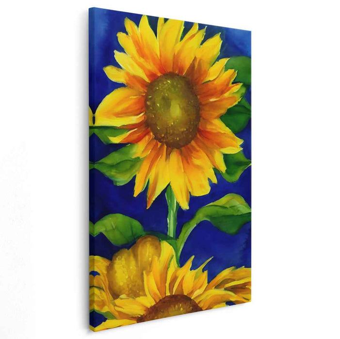 Petals in Rainbow Bloom: Vibrant Watercolor Floral Art Print