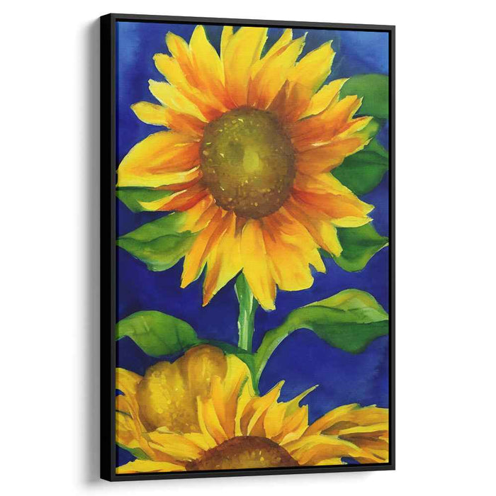 Petals in Rainbow Bloom: Vibrant Watercolor Floral Art Print