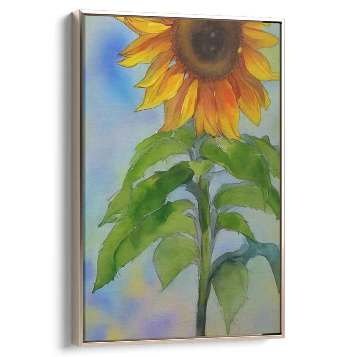 Sunflower Waltz: Lively Sunflower Watercolor Painting