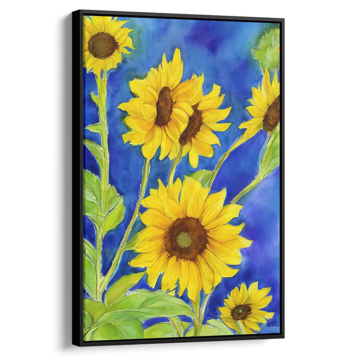 Sunflower's Reflections: Vibrant Sunflower Watercolor Painting