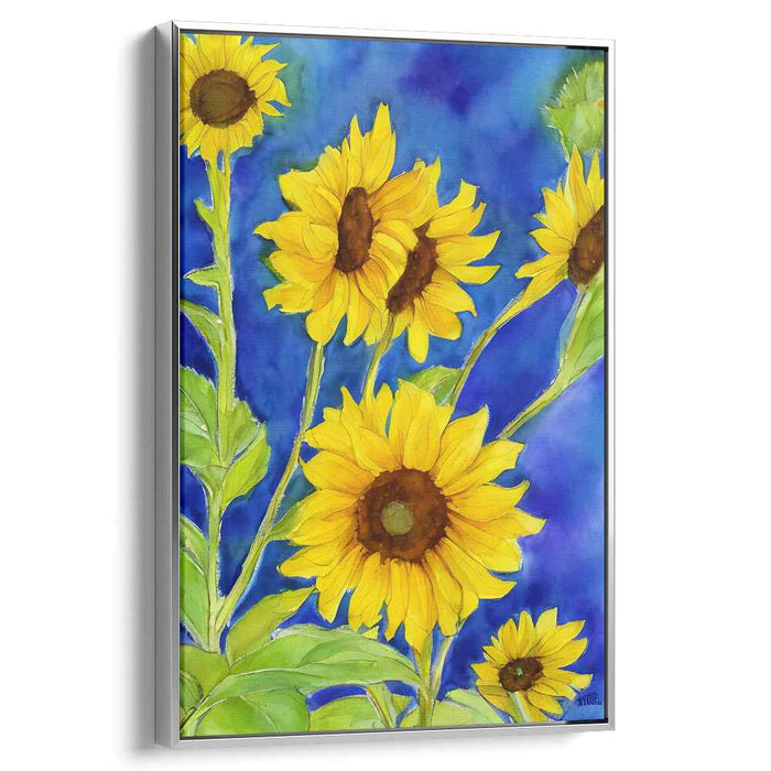 Sunflower's Reflections: Vibrant Sunflower Watercolor Painting