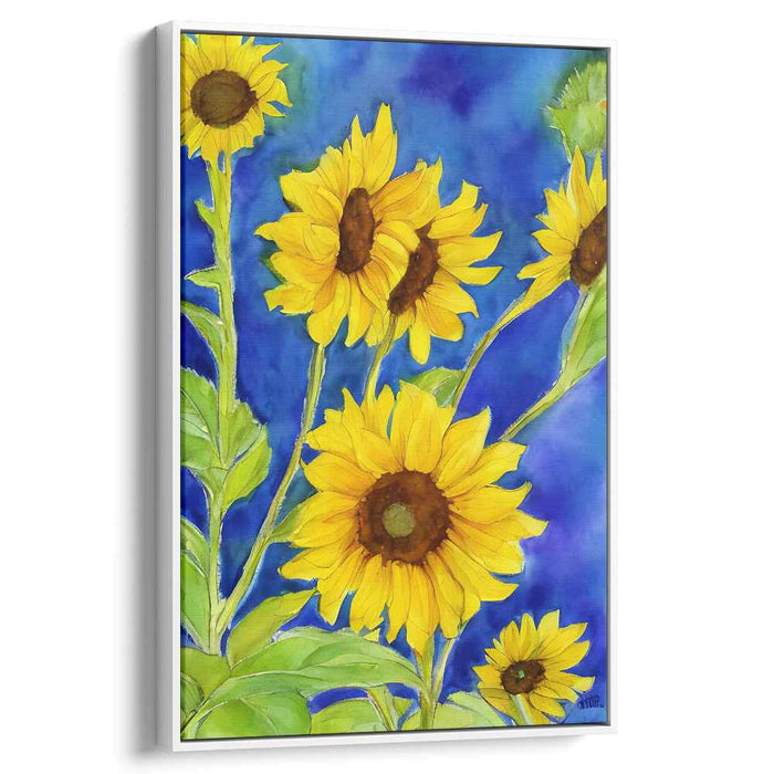 Sunflower's Reflections: Vibrant Sunflower Watercolor Painting
