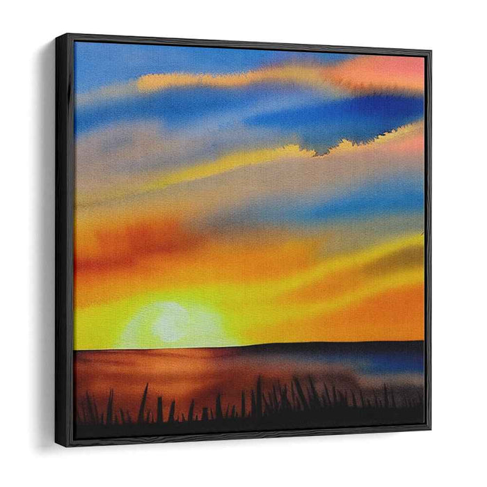 Watercolor Sunset #005