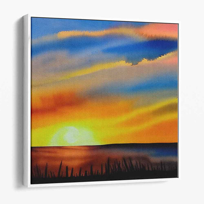 Watercolor Sunset #005