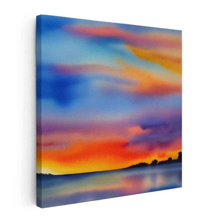 Watercolor Sunset #006