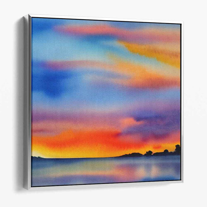 Watercolor Sunset #006