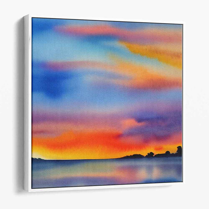 Watercolor Sunset #006