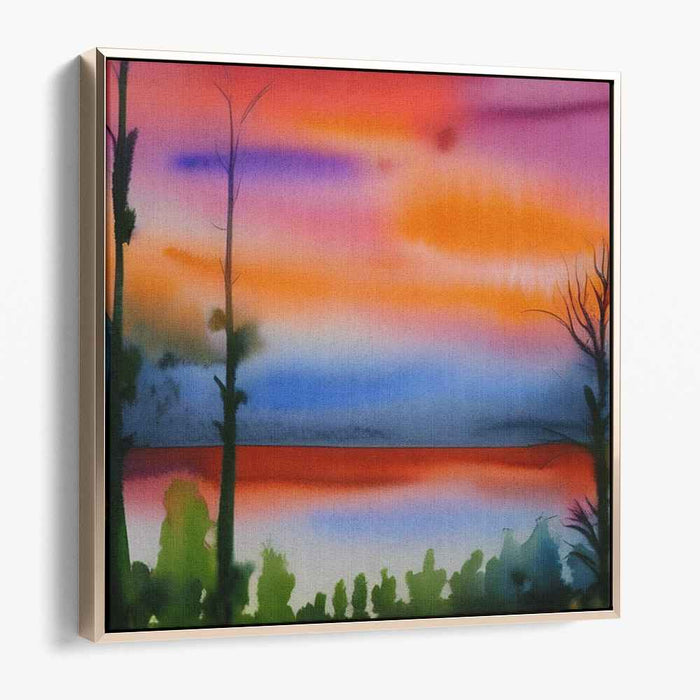 Watercolor Sunset #008