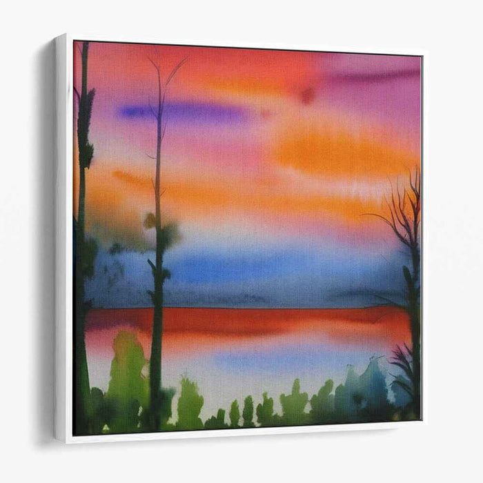 Watercolor Sunset #008