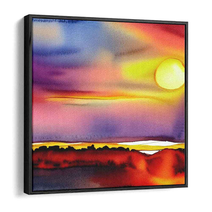 Watercolor Sunset #010