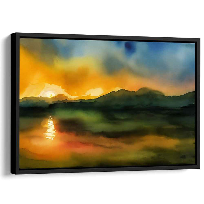 Watercolor Sunset #102