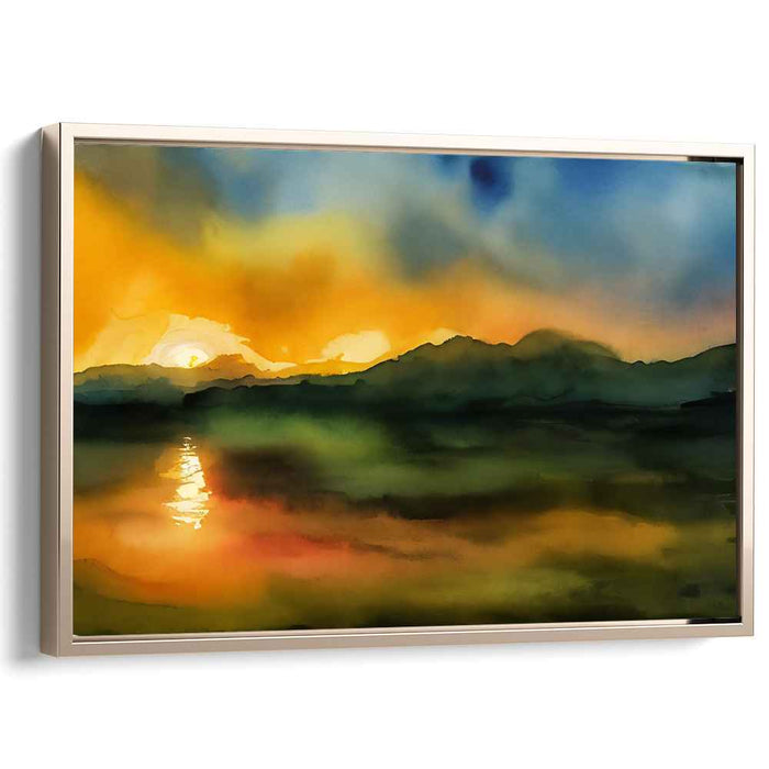 Watercolor Sunset #102