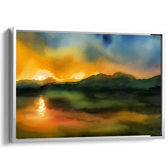 Watercolor Sunset #102