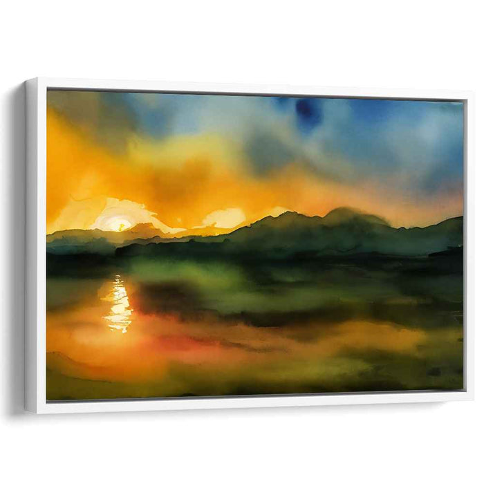 Watercolor Sunset #102