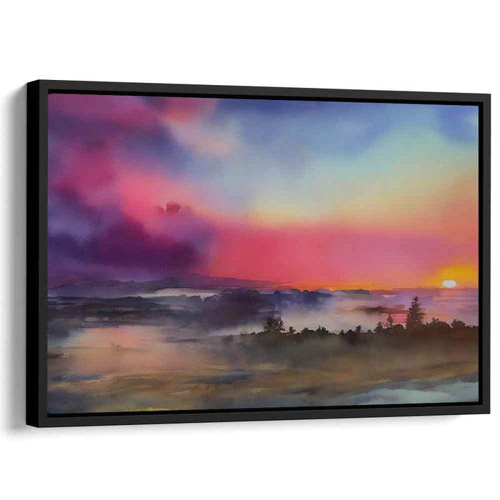 Watercolor Sunset #106