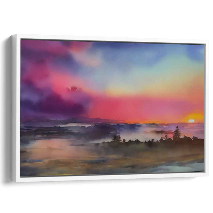 Watercolor Sunset #106