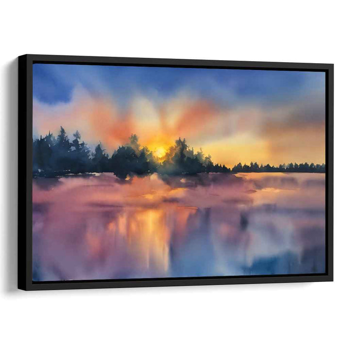 Watercolor Sunset #107