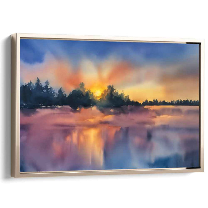 Watercolor Sunset #107