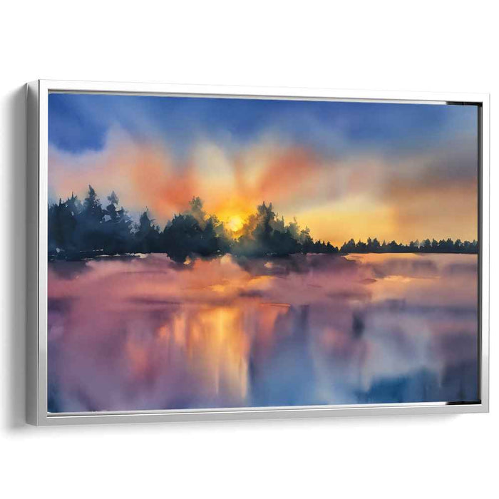 Watercolor Sunset #107