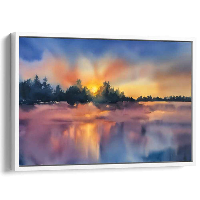 Watercolor Sunset #107