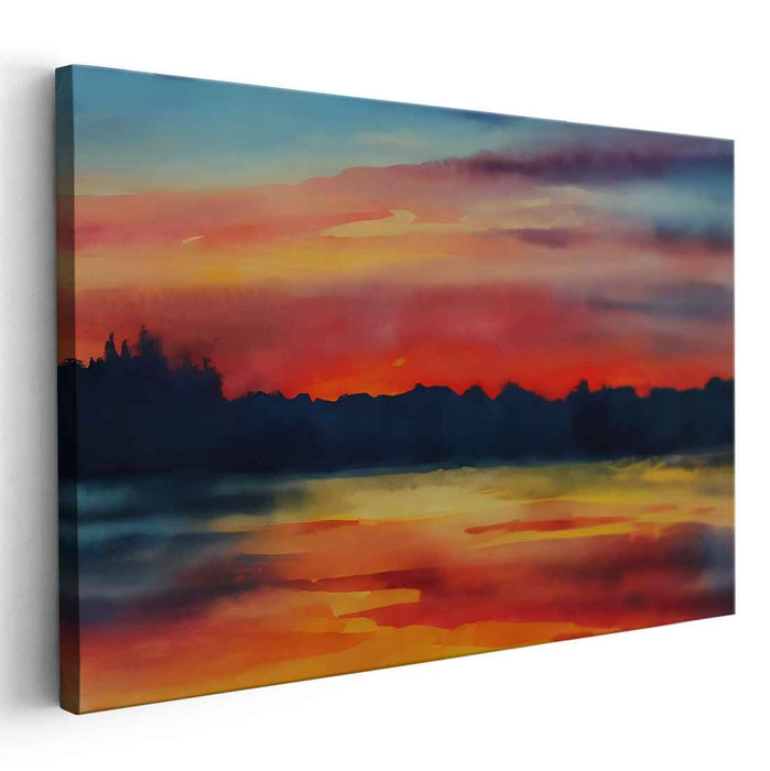 Watercolor Sunset #110