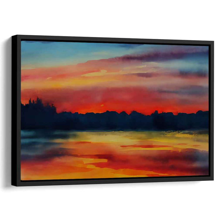 Watercolor Sunset #110