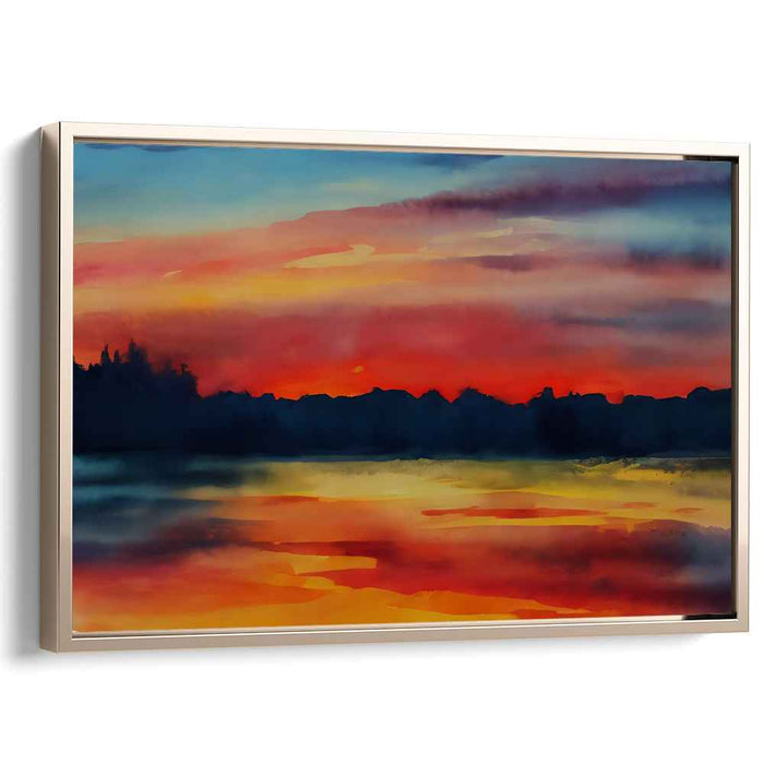 Watercolor Sunset #110