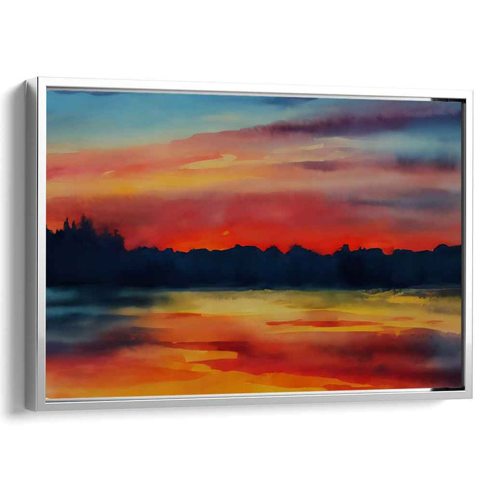 Watercolor Sunset #110