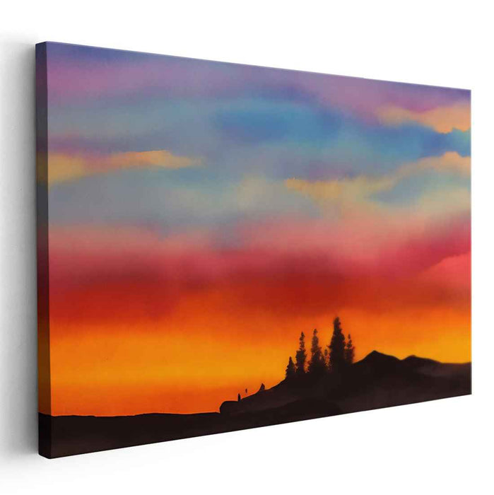 Watercolor Sunset #112