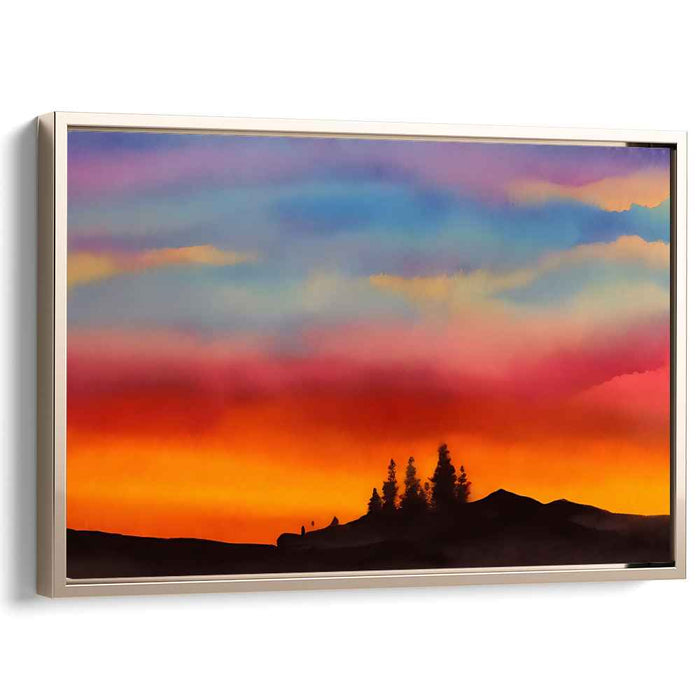 Watercolor Sunset #112