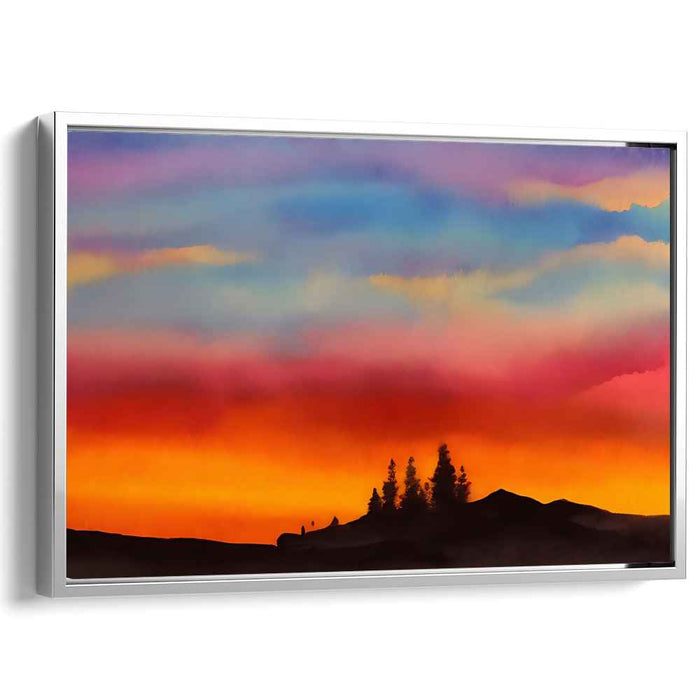 Watercolor Sunset #112