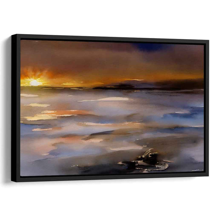 Watercolor Sunset #117