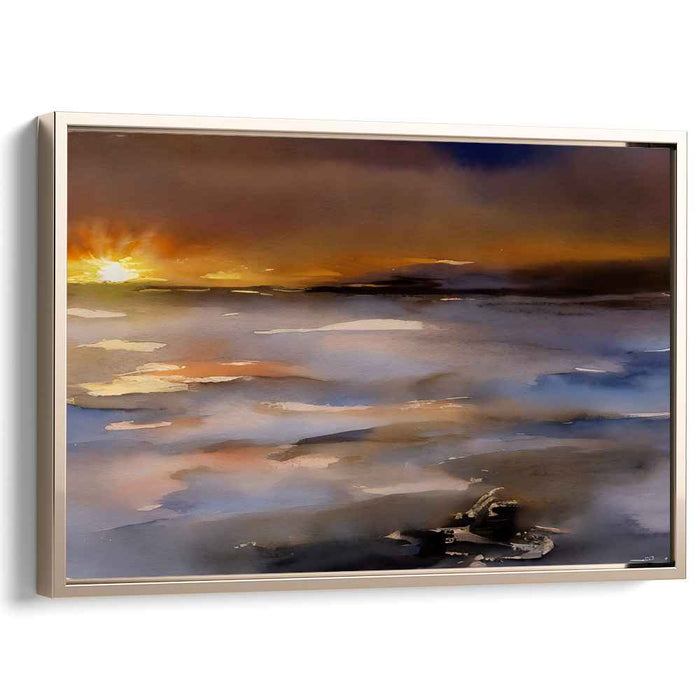 Watercolor Sunset #117