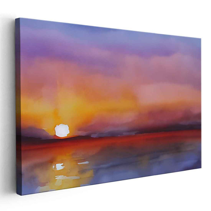 Watercolor Sunset #119