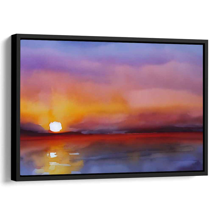 Watercolor Sunset #119