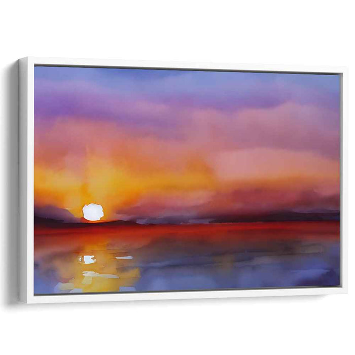 Watercolor Sunset #119