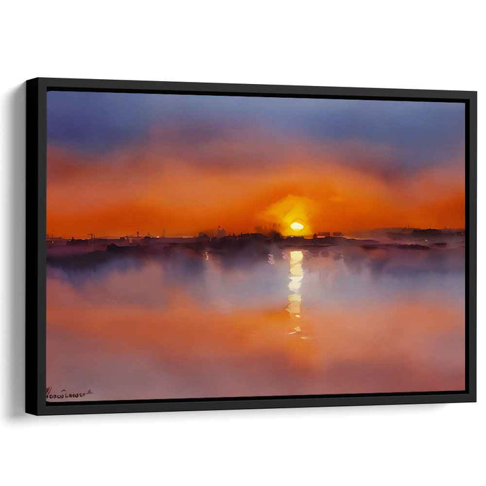 Watercolor Sunset #127