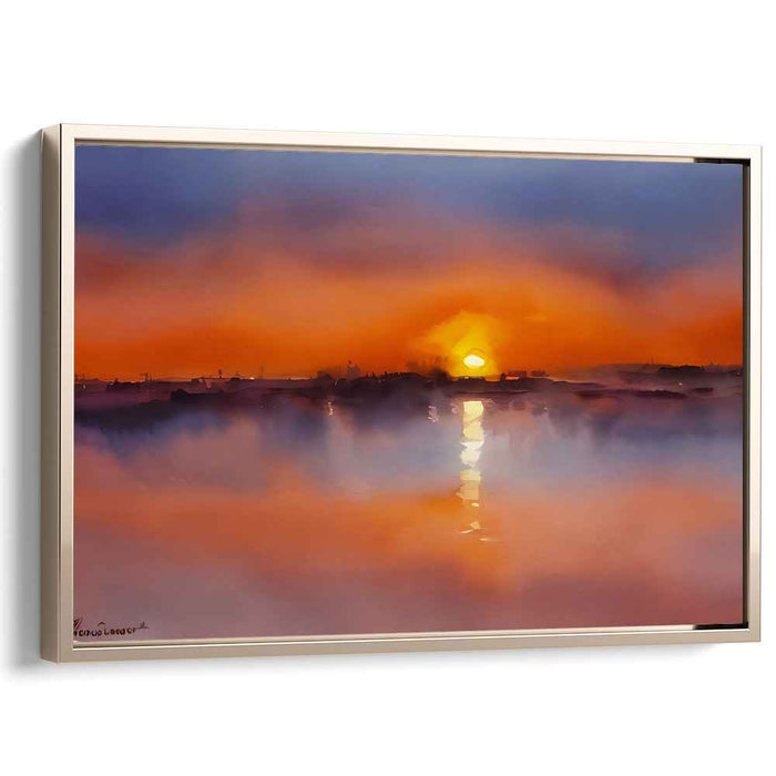 Watercolor Sunset #127