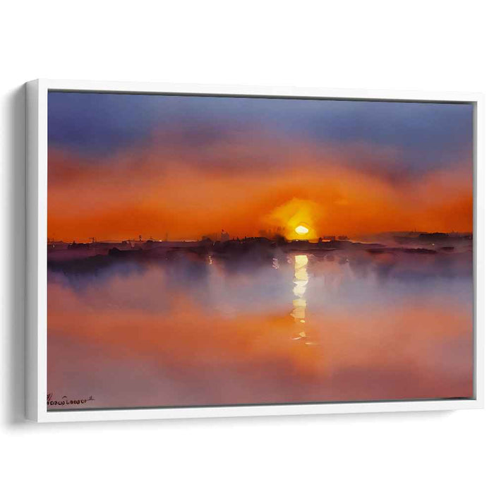 Watercolor Sunset #127