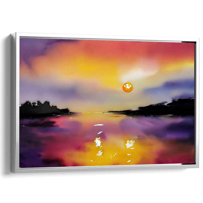 Watercolor Sunset #134