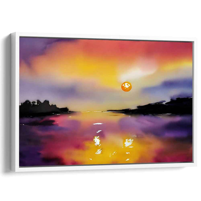 Watercolor Sunset #134