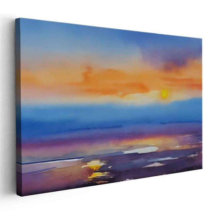 Watercolor Sunset #139