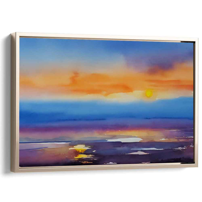 Watercolor Sunset #139