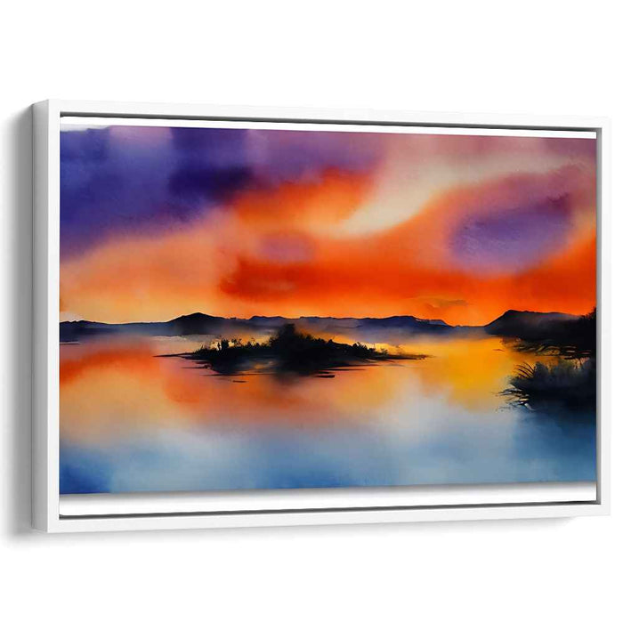 Watercolor Sunset #141