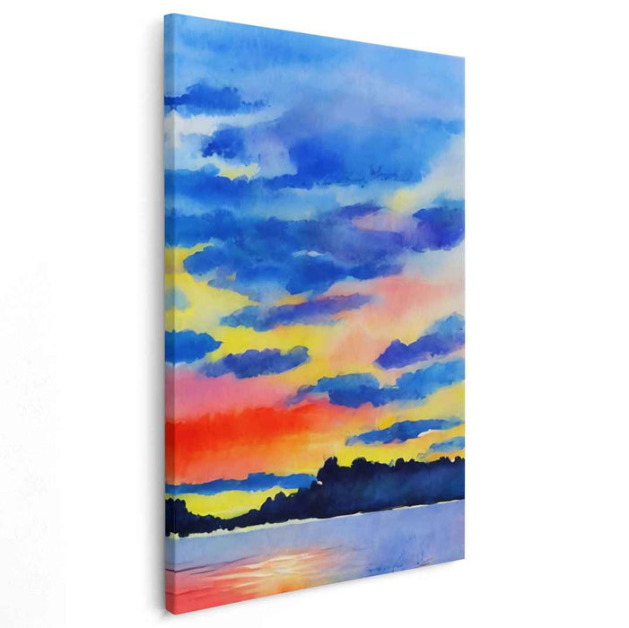 Watercolor Sunset #214