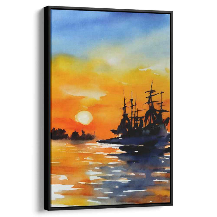 Watercolor Sunset #215