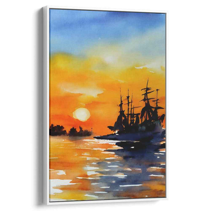 Watercolor Sunset #215